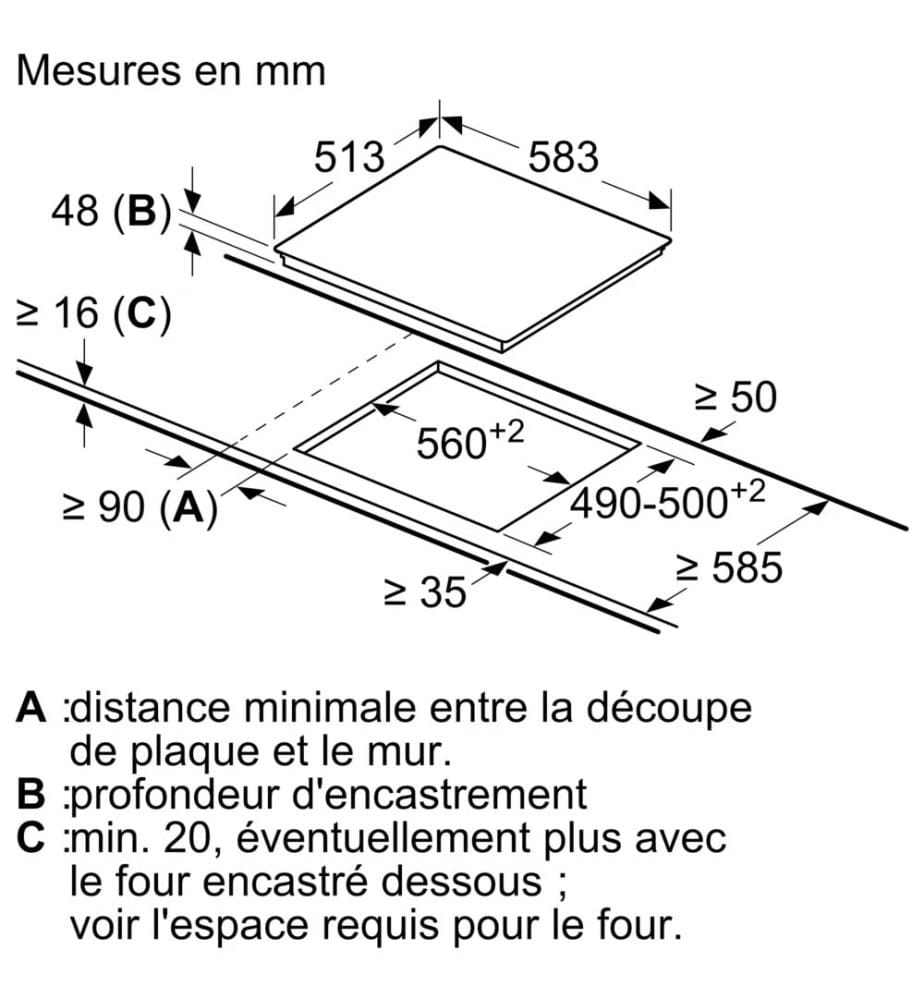 Table de cuisson électrique iQ300 - Noir