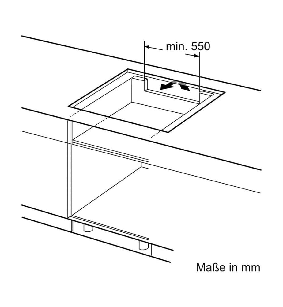 Table de cuisson induction - Noir