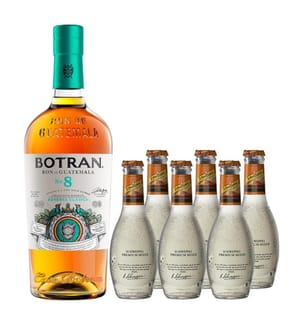 Ron Botran No. 8 Reserva Clásica + 6 Schweppes Ginger Beer - 70 cl + 6 x 20 cl