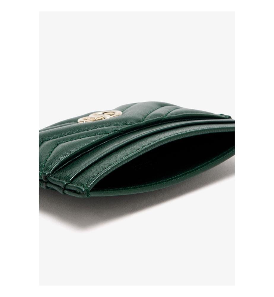 Portacarte Chevron - Verde