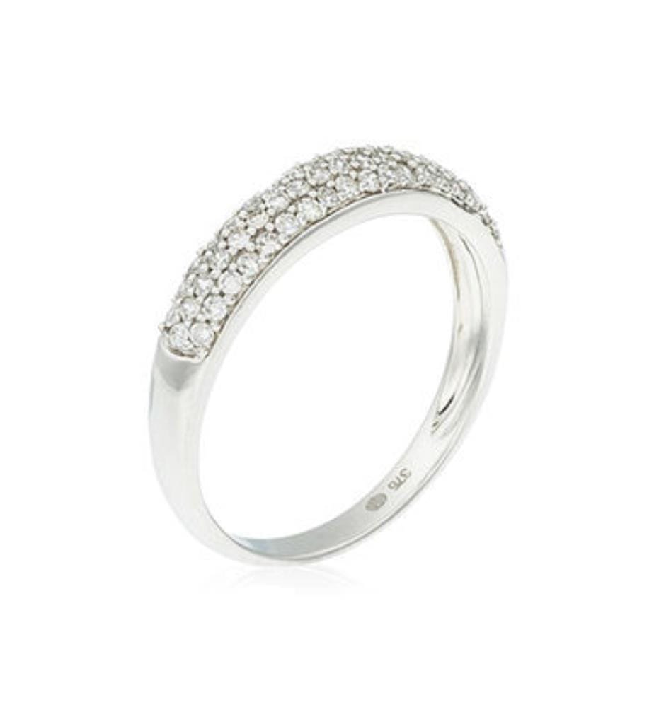 Anello Alliance Eclat Douceur - Oro Bianco 375/1000