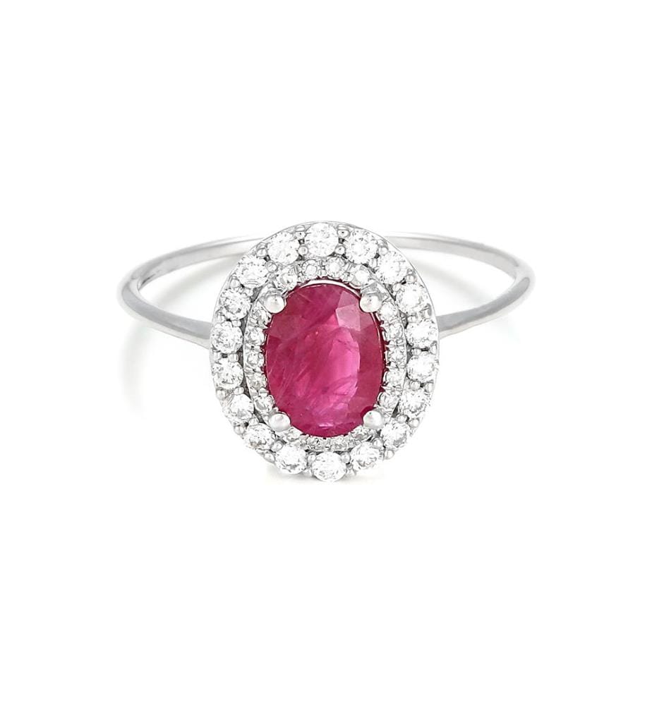Ring Aqaba - Weissgold 375/1000