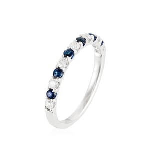 Ring Ecume Bleue - Weissgold