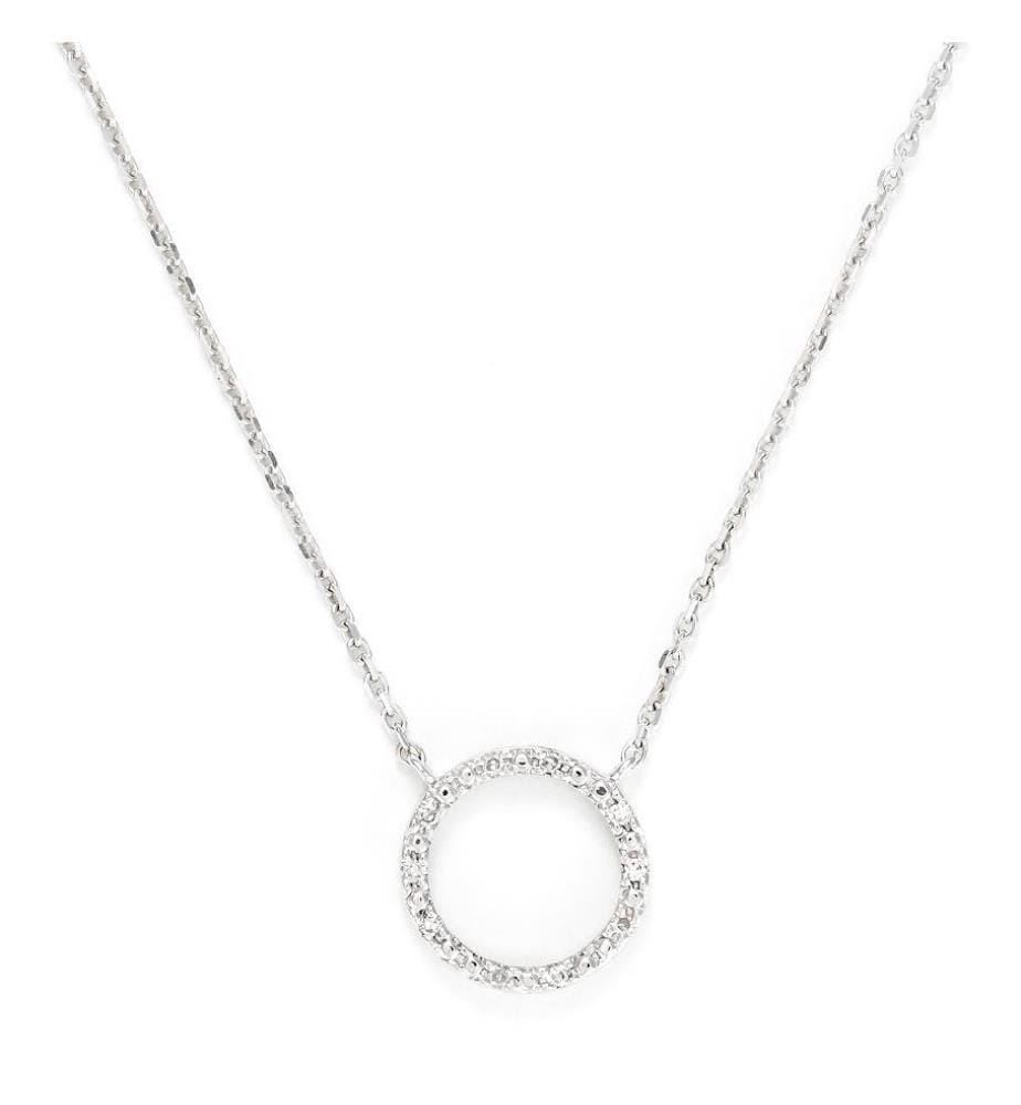 Collana Ronda Diamond - Oro bianco 375/1000