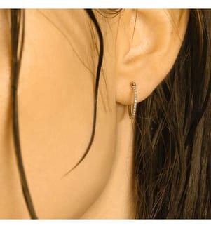 Creolen Ohrringe Sublimes - Gelbgold 375/1000