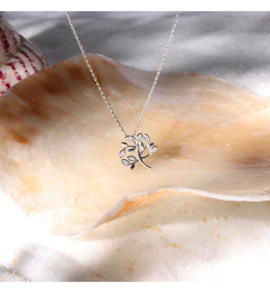 Pendentif Arbol de La Vida - Or Blanc 375/1000