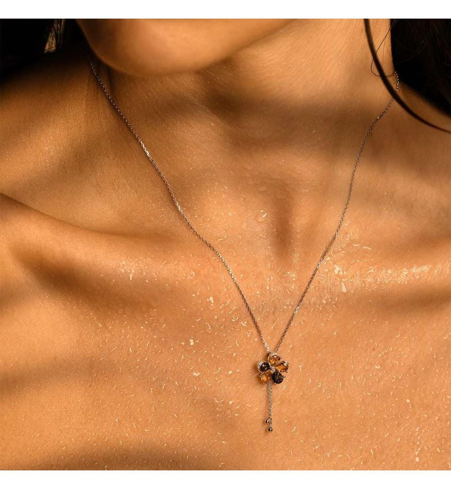 Pendentif, Or Blanc 375/1000