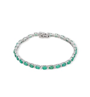 Armband "Kostbarer Pfad" - Weissgold 375/1000