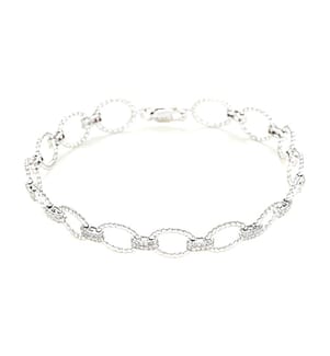 Riviére Encadenada Armband - Weissgold