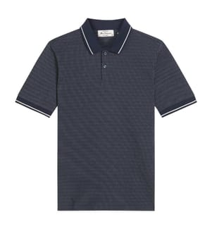 Ben Sherman Mens Jacquard Polo Shirt