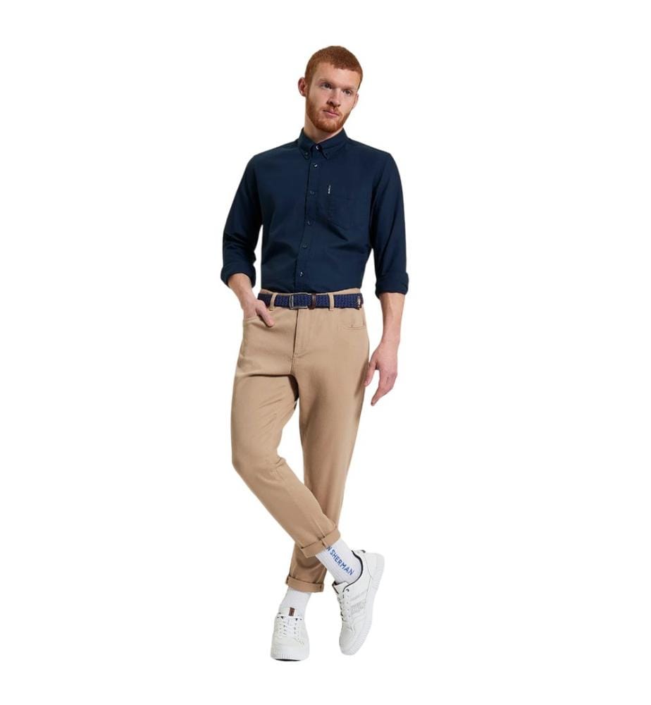 Ben Sherman Mens Signature Oxford Long-Sleeved Shirt