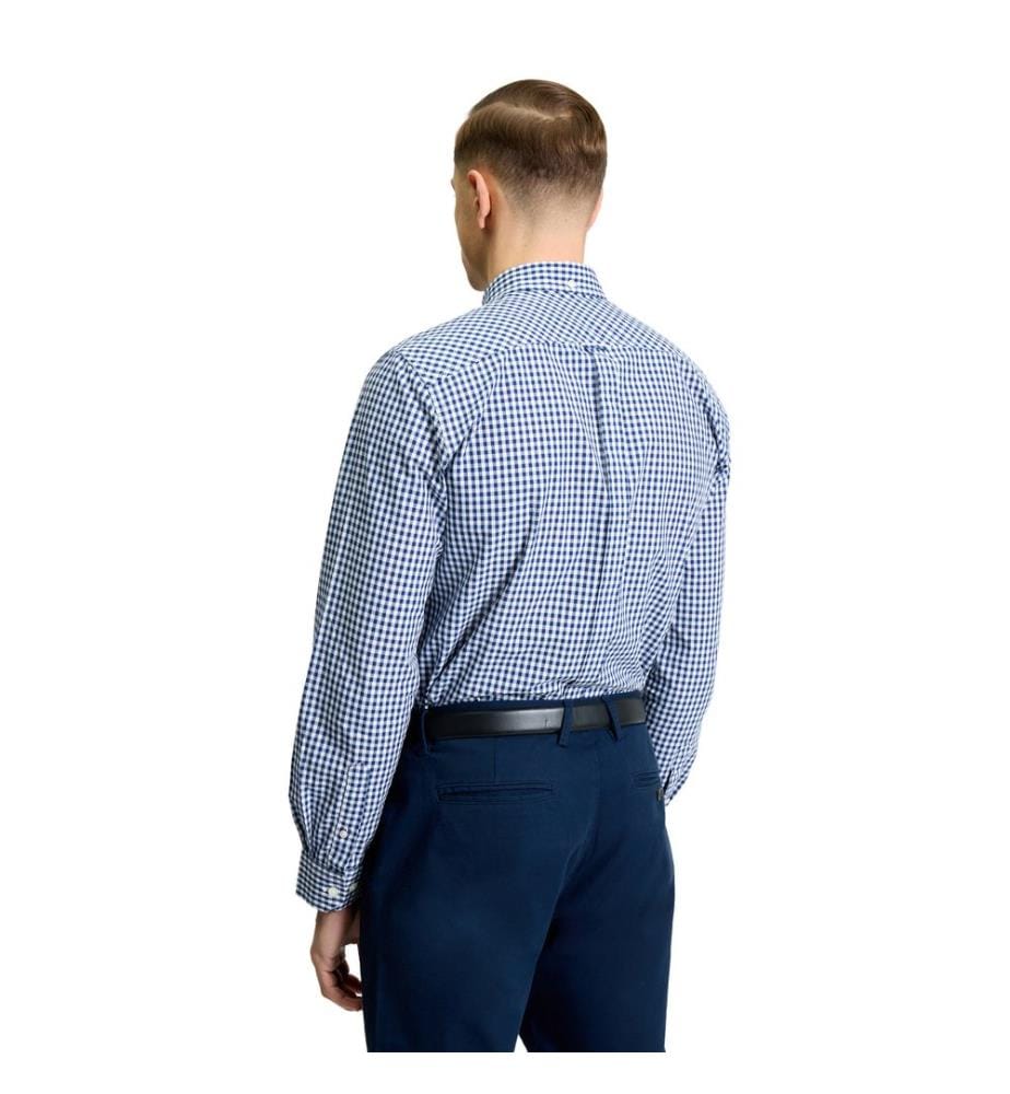Ben Sherman Mens Signature Gingham Long-Sleeved Shirt