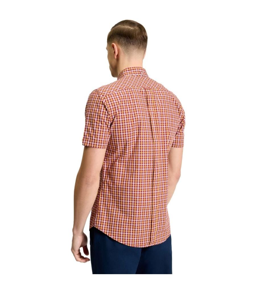 Ben Sherman Mens Signature House Checked Short-Sleeved Shirt