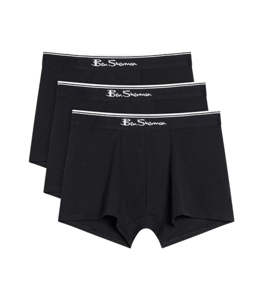 Ben Sherman Mens Mod Signature Stripes Boxer Shorts (Pack of 3)