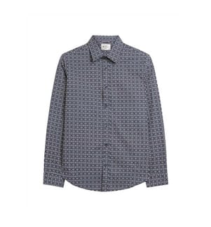 Ben Sherman Mens Mono Geo Shirt