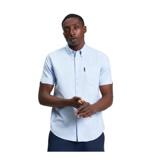 Ben Sherman Mens Signature Oxford Short-Sleeved Shirt