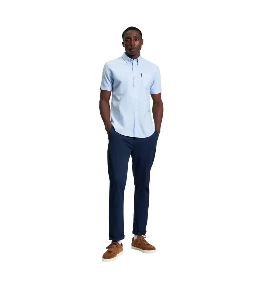 Ben Sherman Mens Signature Oxford Short-Sleeved Shirt