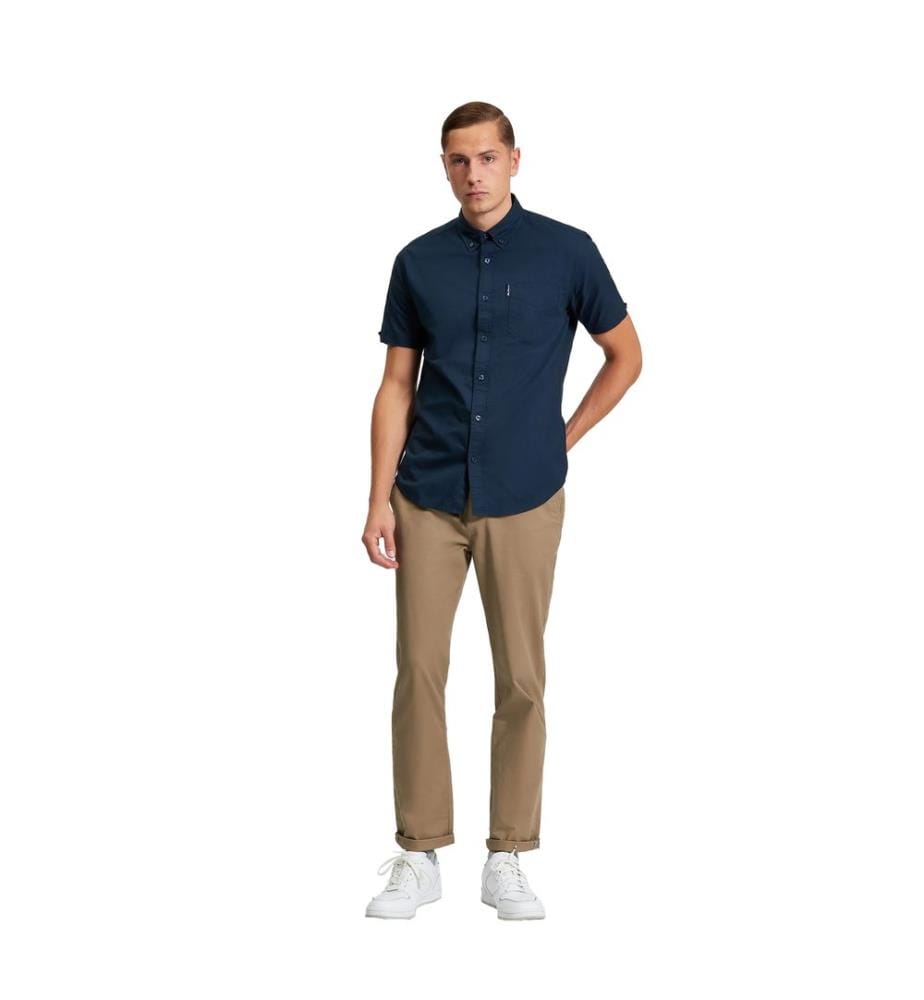 Ben Sherman Mens Signature Oxford Short-Sleeved Shirt