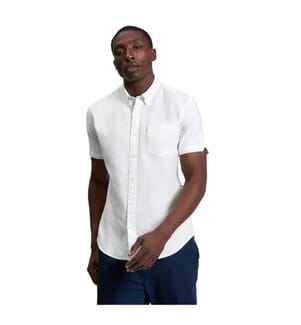 Ben Sherman Mens Signature Oxford Short-Sleeved Shirt
