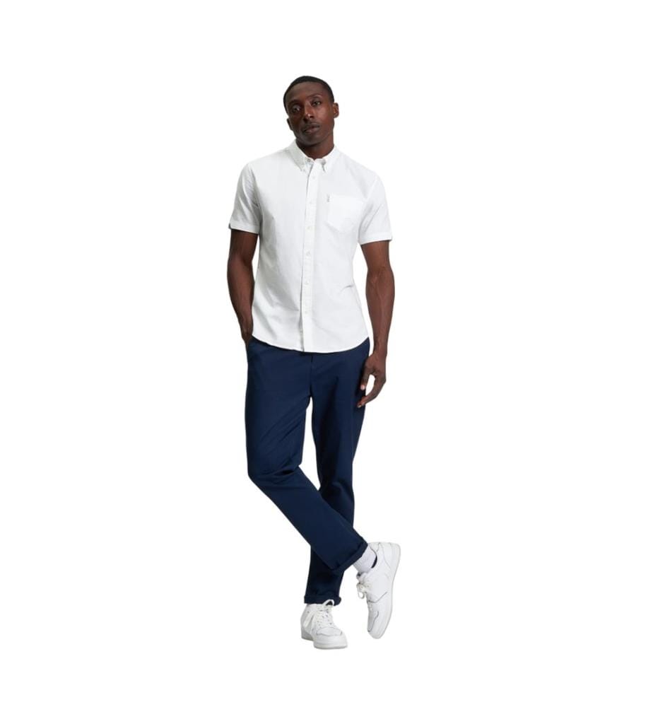 Ben Sherman Mens Signature Oxford Short-Sleeved Shirt