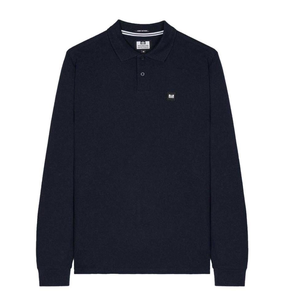 Weekend Offender Mens Long-Sleeved Polo Shirt