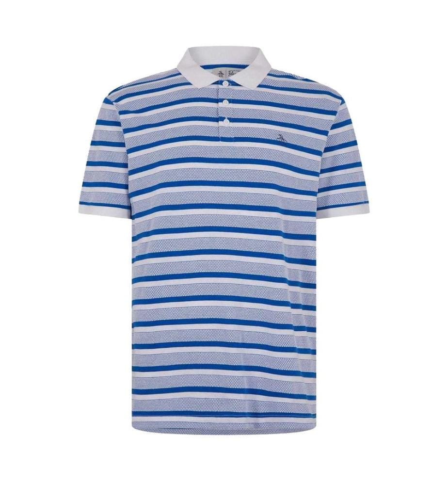 Original Penguin Mens Striped Polo Shirt