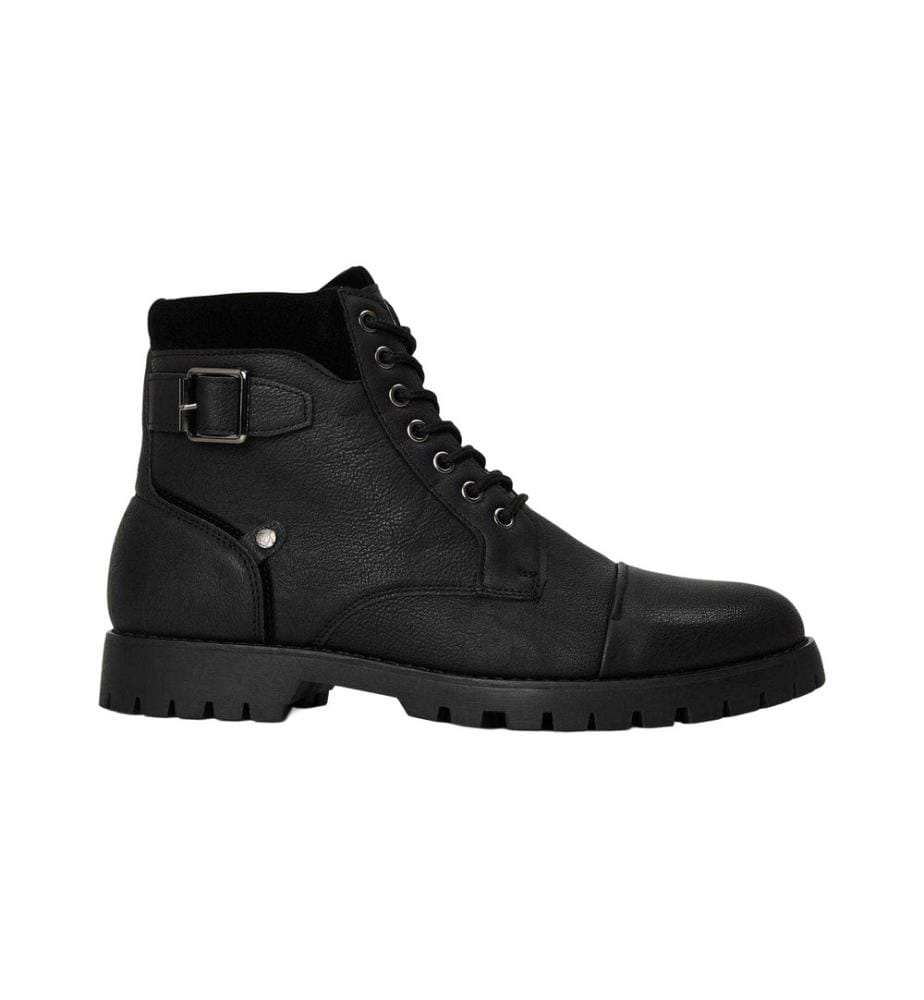 Original Penguin - Unifarben Springerstiefel für Herren, Leder