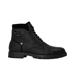 Original Penguin - Unifarben Springerstiefel für Herren, Leder