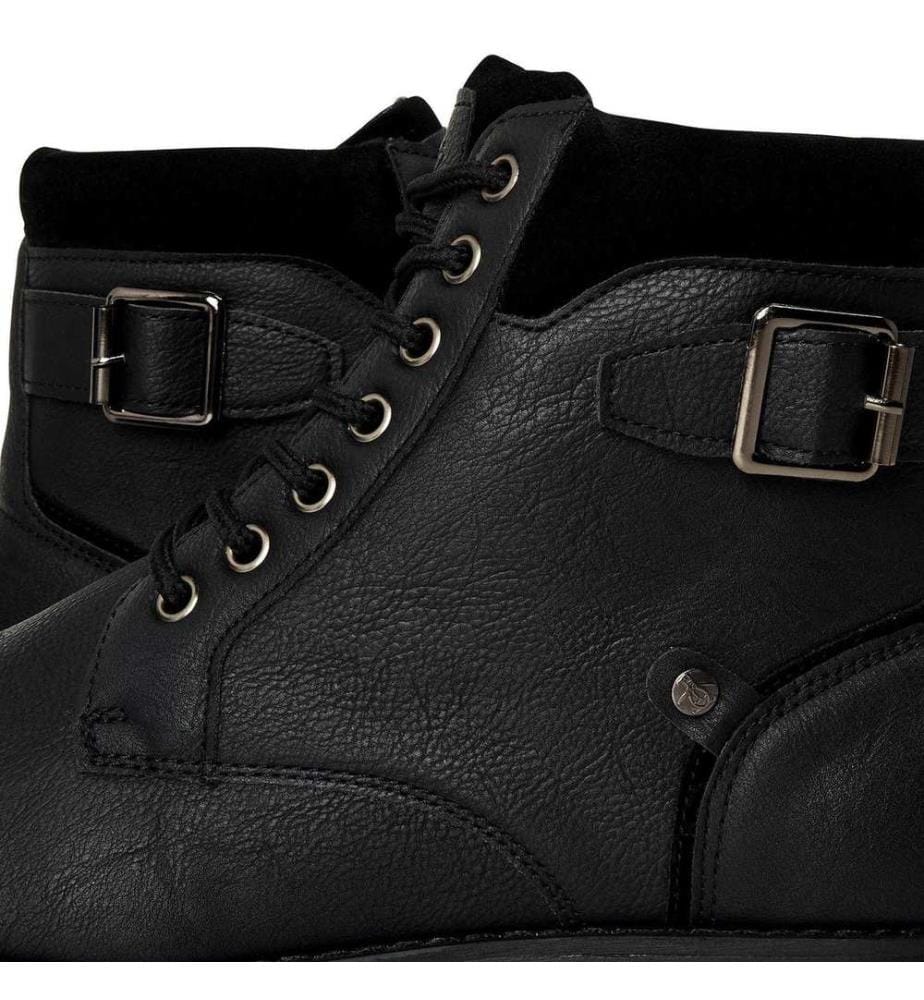 Original Penguin - Unifarben Springerstiefel für Herren, Leder