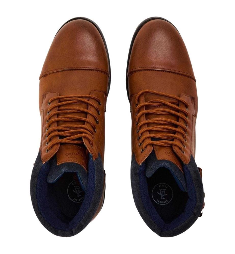 Original Penguin - Unifarben Springerstiefel für Herren, Leder