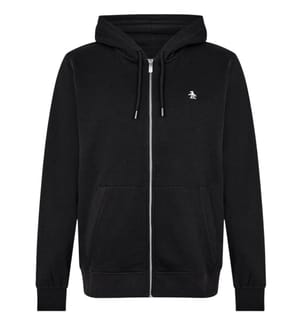 Original Penguin Mens Cotton Long-Sleeved Full Zip Hoodie