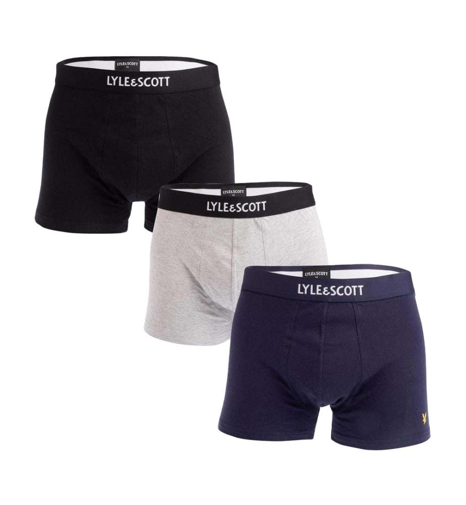 Lyle & Scott Mens Devon Boxer Shorts (Pack of 3)