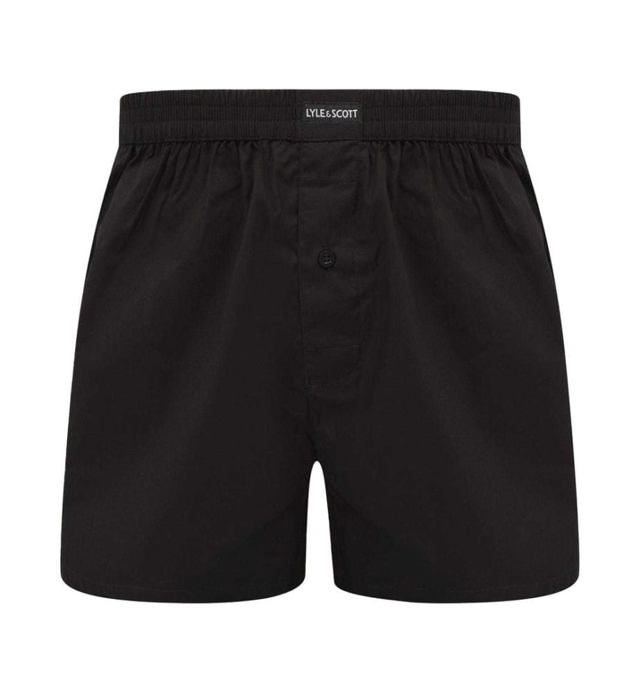 Lyle & Scott Mens Plain Regular Boxer Shorts (Pack of 3)