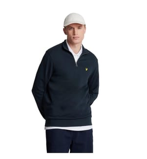 Lyle & Scott Mens Loopback Quarter Zip Sweatshirt