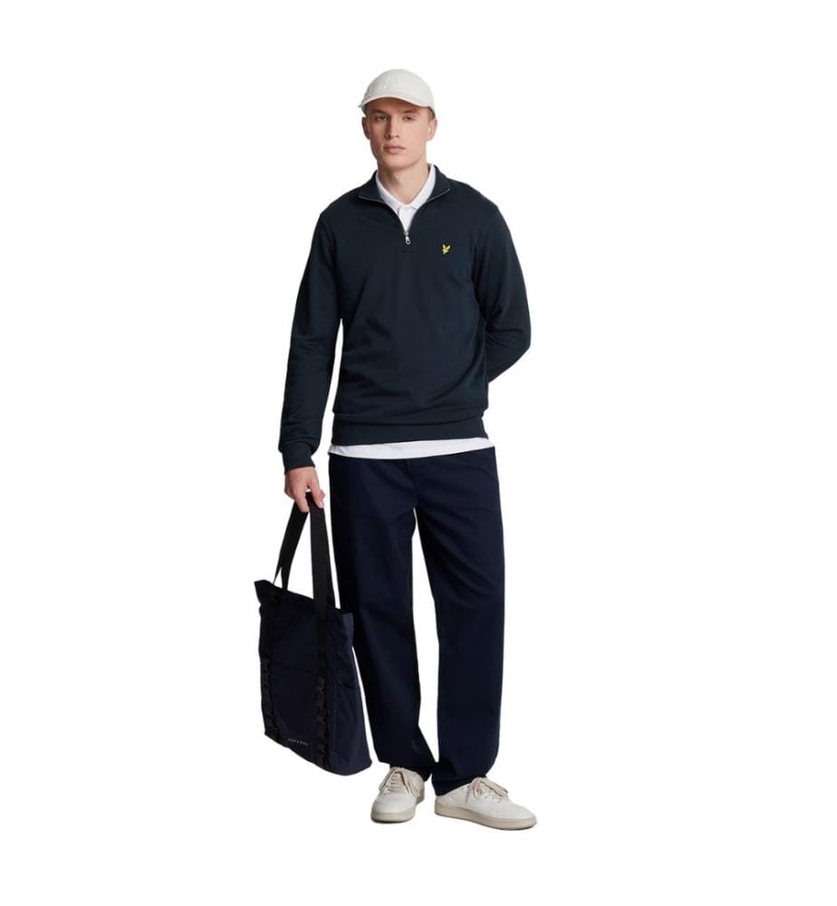 Lyle & Scott Mens Loopback Quarter Zip Sweatshirt
