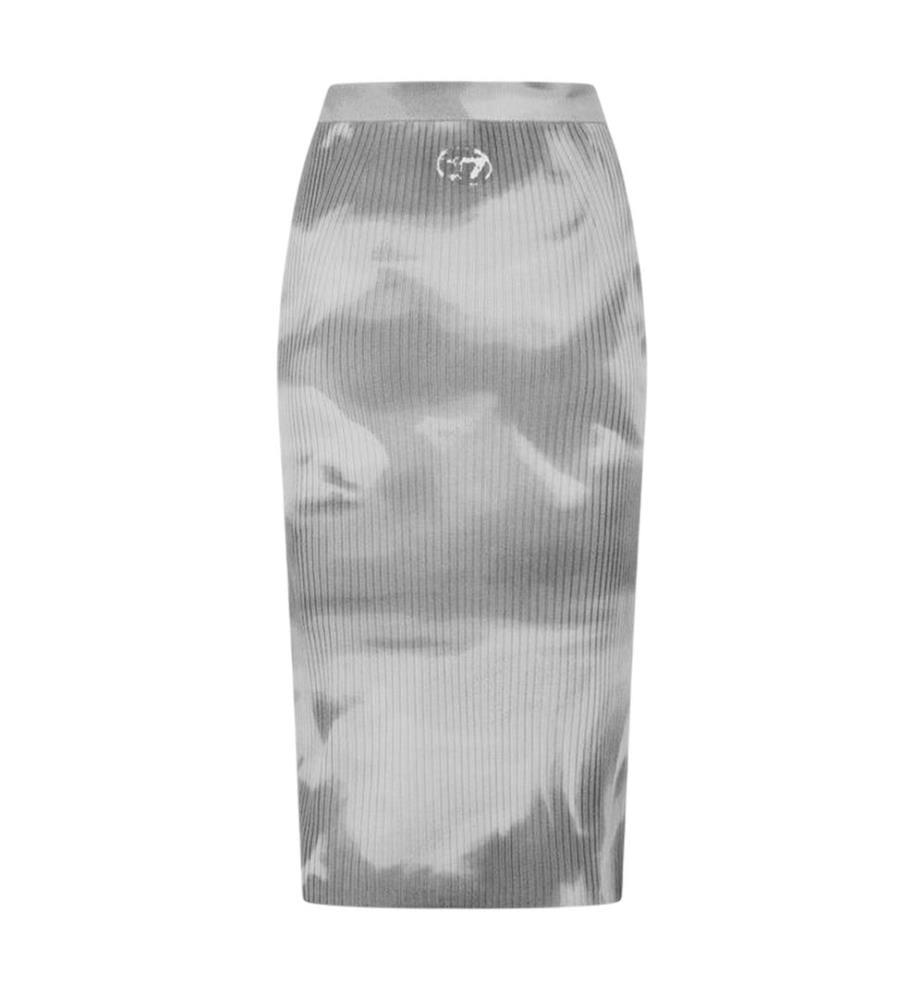 Diesel Betty Gonna a Tubino Aderente Tie Dye Misto Lana Donna