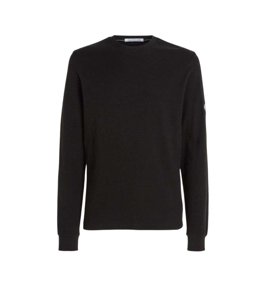 Calvin Klein Mens Waffle Long-Sleeved Top