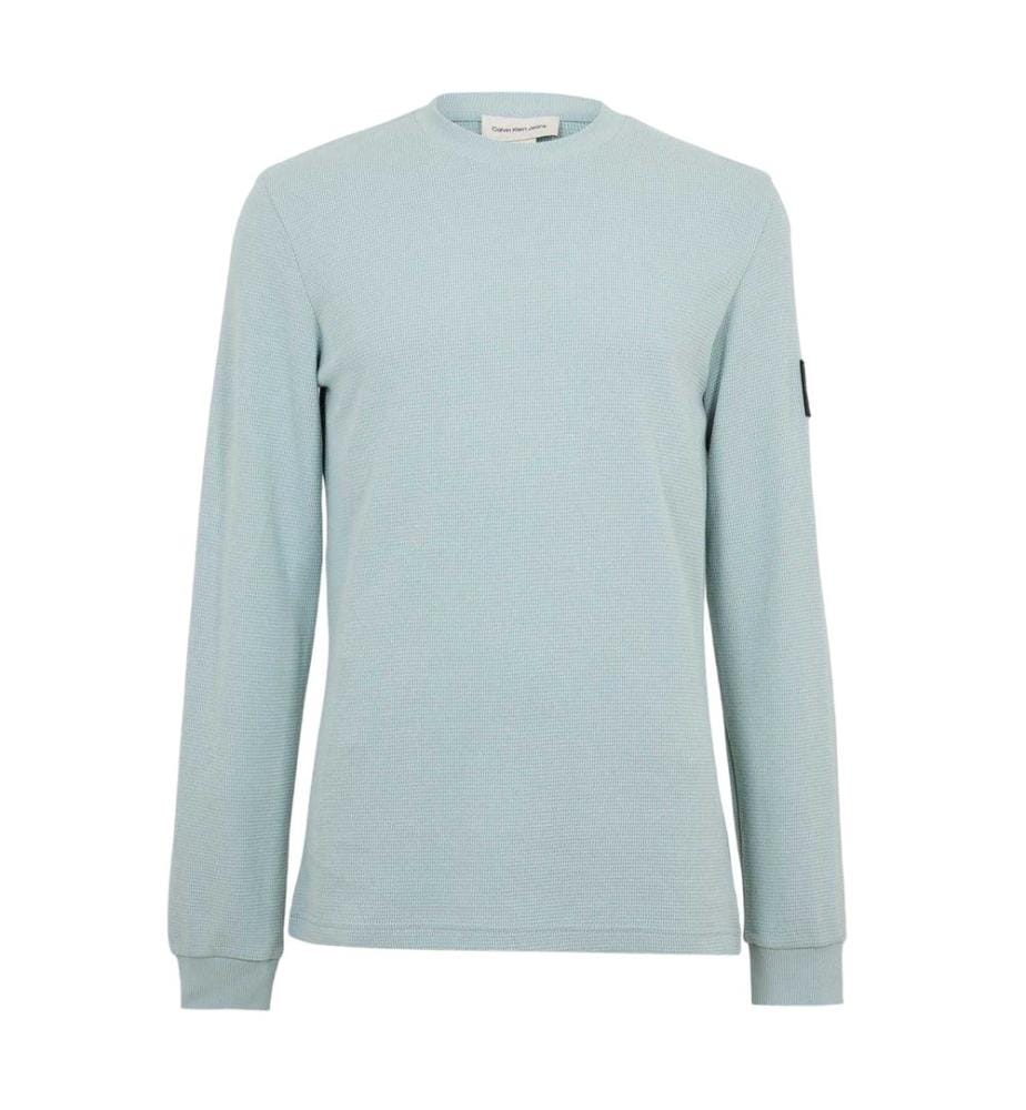 Calvin Klein Mens Waffle Long-Sleeved Top