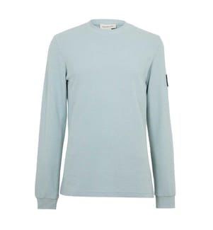 Calvin Klein Mens Waffle Long-Sleeved Top