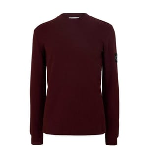 Calvin Klein Mens Waffle Long-Sleeved Top
