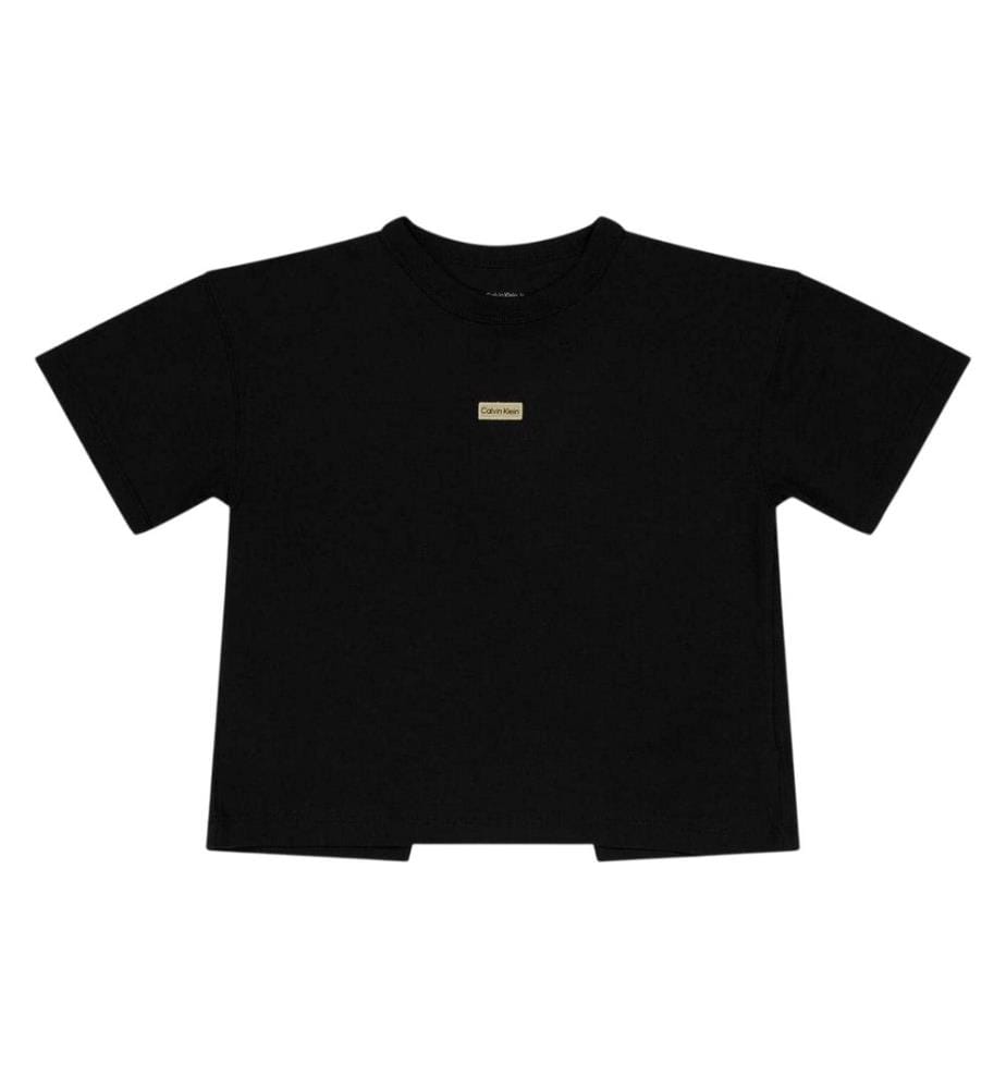 Calvin Klein Childrens/Kids Badge Crew Neck T-Shirt