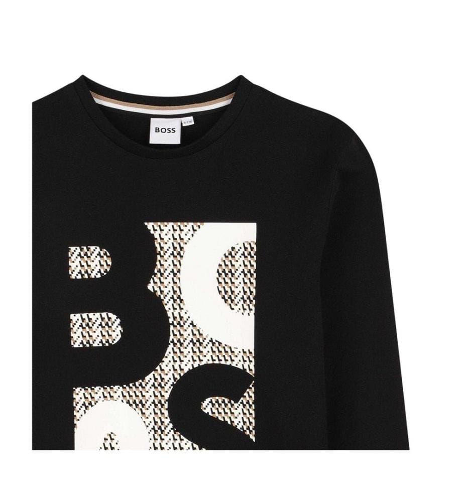 Boss Childrens/Kids Graphic Regular Long-Sleeved T-Shirt