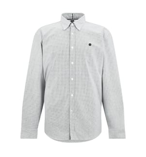 Boss Mens Liam Patterned Collared Long-Sleeved Button-Down Shirt
