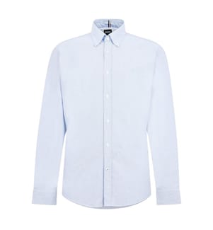 Boss Mens Liam Patterned Collared Long-Sleeved Button-Down Shirt