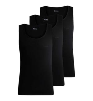 Boss Mens Scoop Neck Regular Tank Top (Pack of 3)