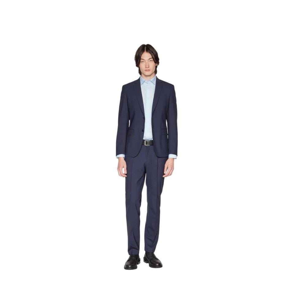 Boss Mens Lapel Collar Suit Jacket