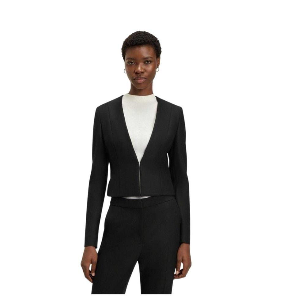 Boss Womens/Ladies Deep V Regular Cropped Blazer