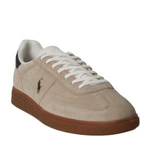 Ralph Lauren - Gesticktes Logo Sneaker für Herren, Leder, Flach