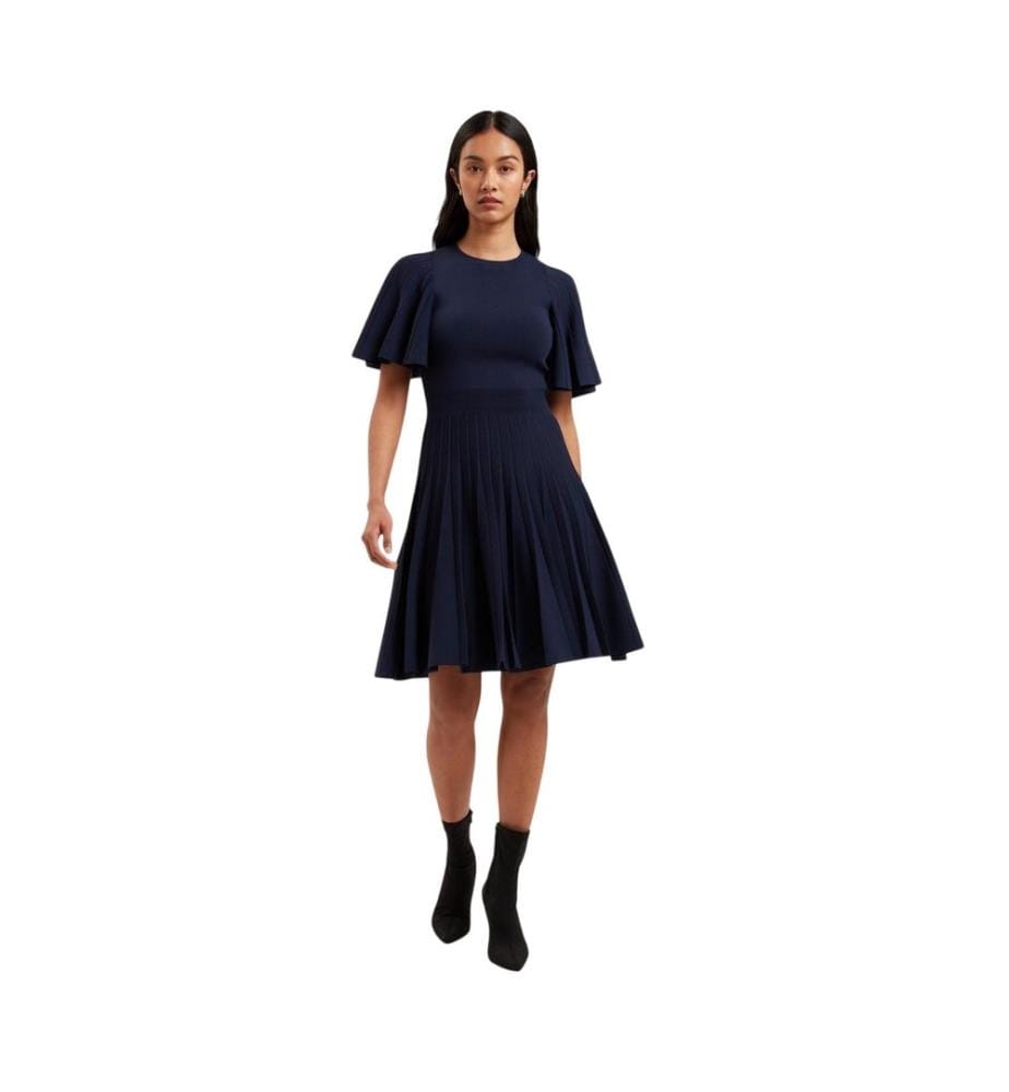 Ted Baker Womens/Ladies Knitted Crew Neck Flutter Skater Dress