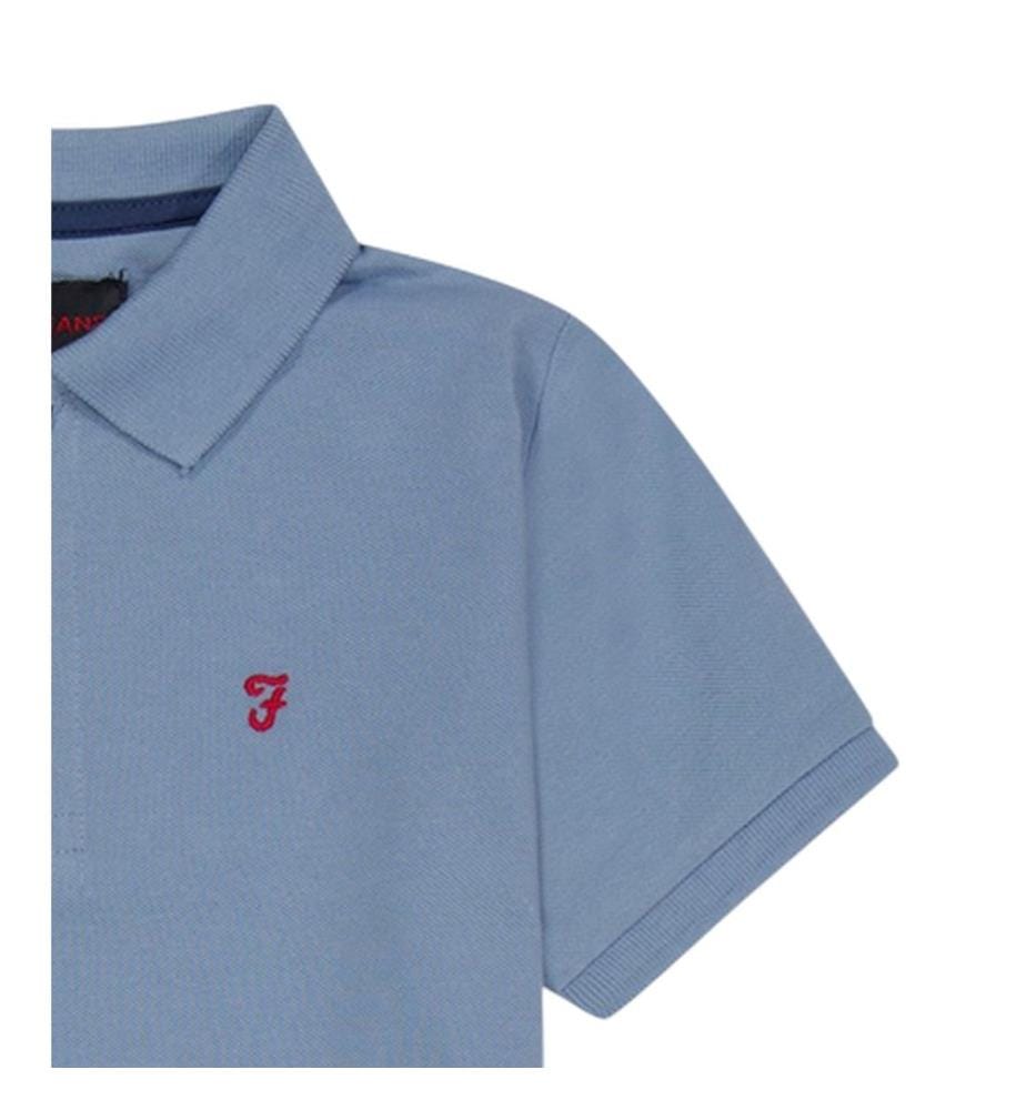 Farah Boys Bugsworth Embroidered Short-Sleeved Polo Shirt